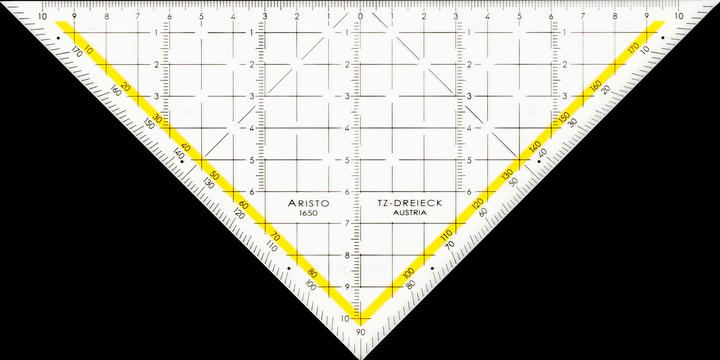 Produktbild Aristo Tz-Dreieck, 22,5 cm, 1650-1 (22.50 cm)