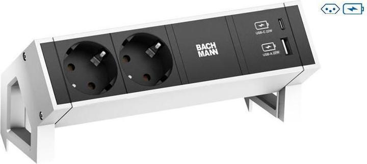 Actual product image Bachmann Desk 2 (2 x, Type 13, USB-A, USB-C, 0.20 m)