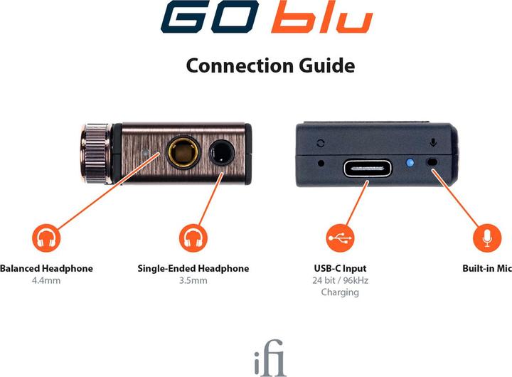 Immagine prodotto iFi Audio GO blu (Potenziamento dei bassi, Microfono, USB-DAC, Bluetooth)