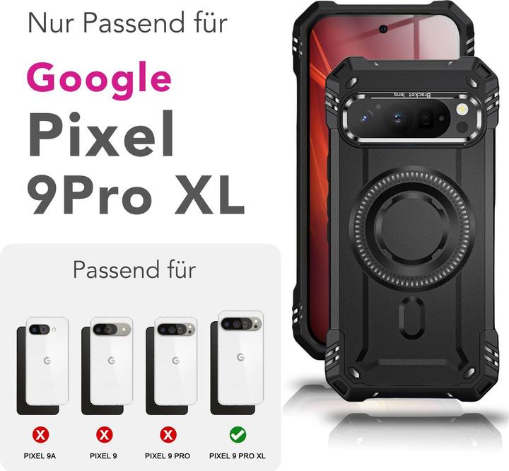 Image du produit Nalia Granite - Schlagfeste Panzer Hülle mit MagSafe & Kamera Standfuss - Military Cover (Google Pixel 9 Pro XL)