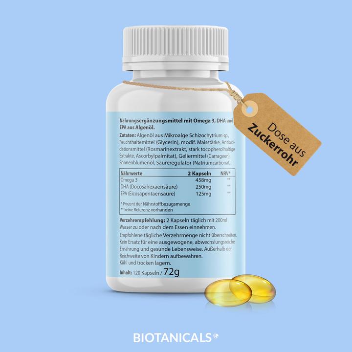 Actual product image Biotanicals Omega 3 (120 Piece, Capsules, 100 g)