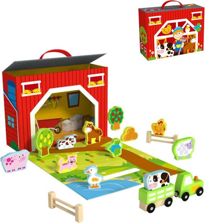 Produktbild Tooky Toy Holz-Bauernhof Set TY201