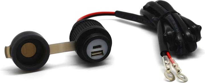 Produktbild Albrecht Duo USB A+C Steckdose Motorrad 12/24V