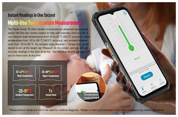 Actual product image Ulefone Power Armor 18 Ultra (512 GB, Black, 6.58", Dual SIM, 108 Mpx, 5G)