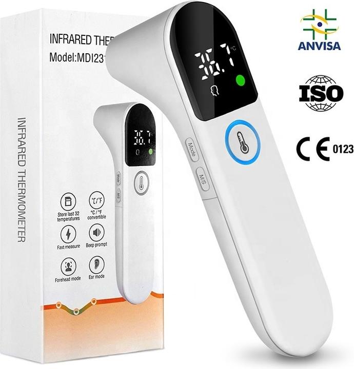 Actual product image PhoneLook Infrarot Fieberthermometer für Babys Digitales kontaktloses Stirn- und Ohrthermometer (Forehead, Ear, Non-contact)