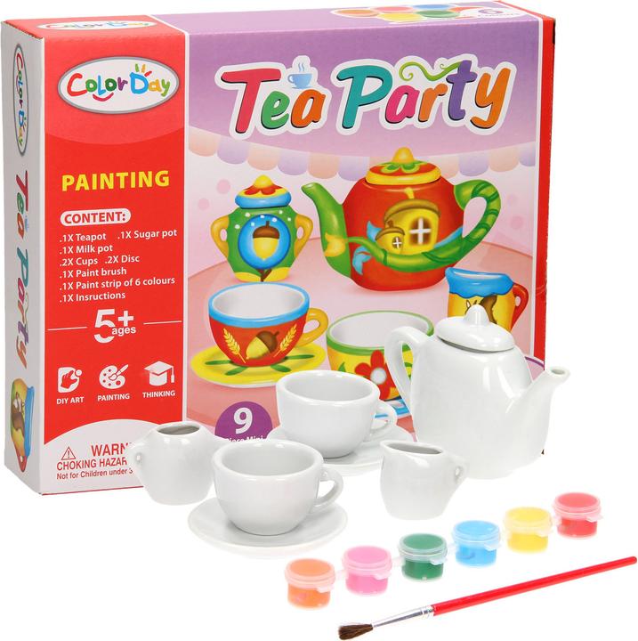 Actual product image Color Day Tea set colours