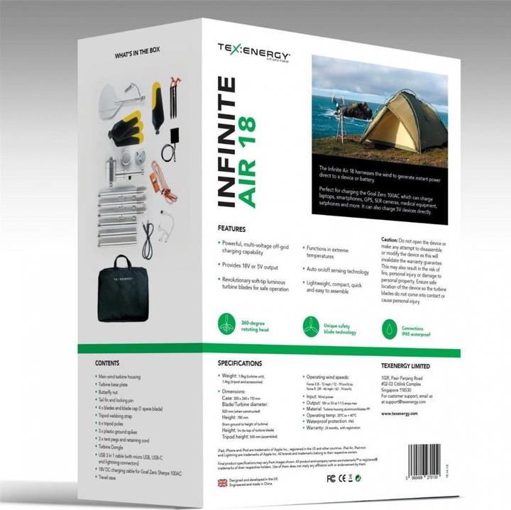 Actual product image Texenergy Infinite Air 18 (27 W, 3.20 kg)