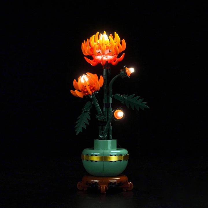 Actual product image BrickBling LED Licht Set für LEGO - Chrysantheme (10368)