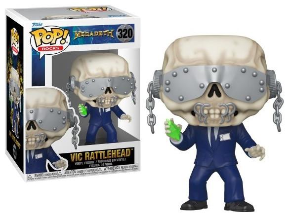 Actual product image Funko POP Megadeth Vic Rattlehead