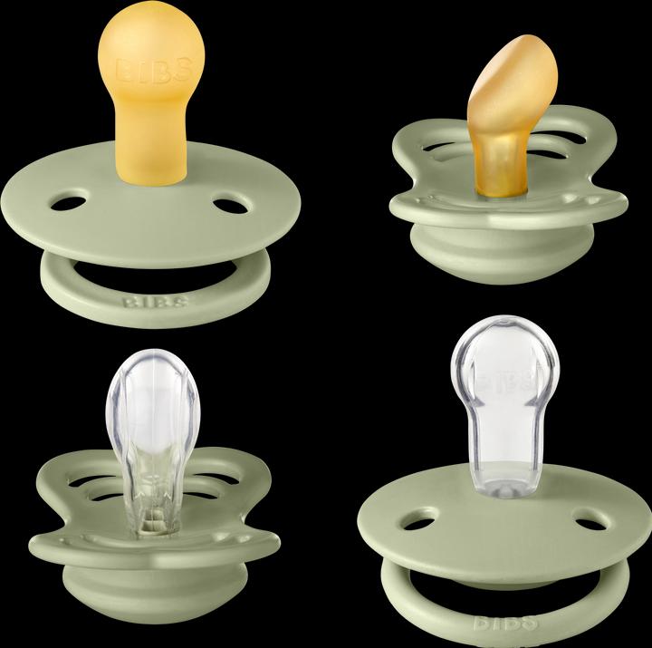 Bibs Schnuller Try-It Collection, Sage (4 x, bis 6 Monate)