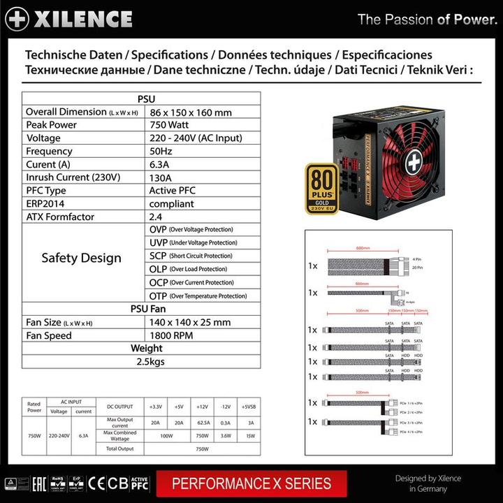 Image du produit Xilence Performance X (750 W)