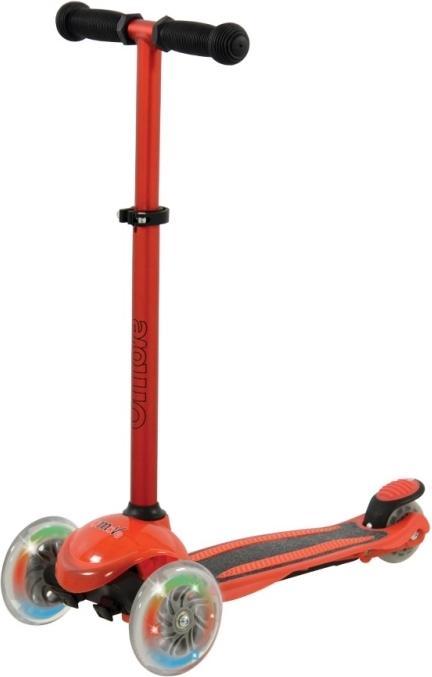 Image du produit MV Sports U Move Mini Compact LED Løbehjul, Rød / Sort