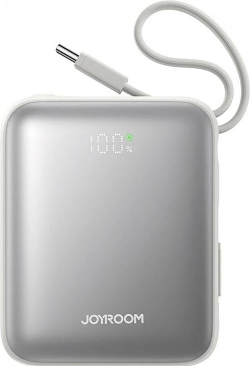 Image du produit Joyroom 22.5W Fast Charging Power Bank 10000mAh with Dual Cables - Blanc (10000 mAh, 22.50 W)
