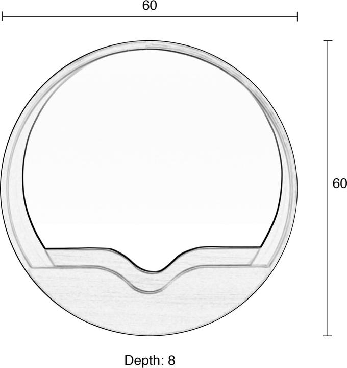 Produktbild Zuiver Round Wall (Ø 40 cm)
