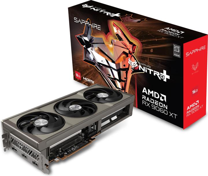 Actual product image Sapphire Nitro+ Radeon RX 9060 XT (16 GB)