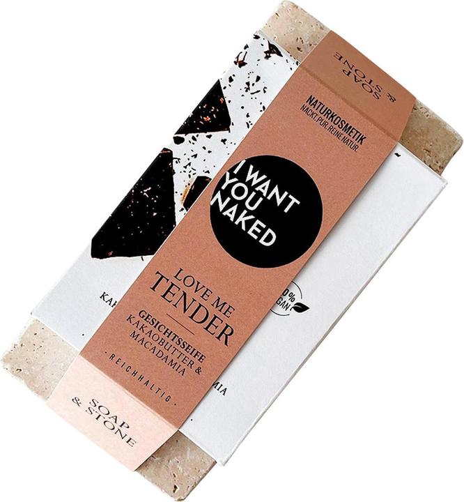 Actual product image I want you naked Soap holder NAKED SOAPSTONE with cocoa butter & macadamia oil