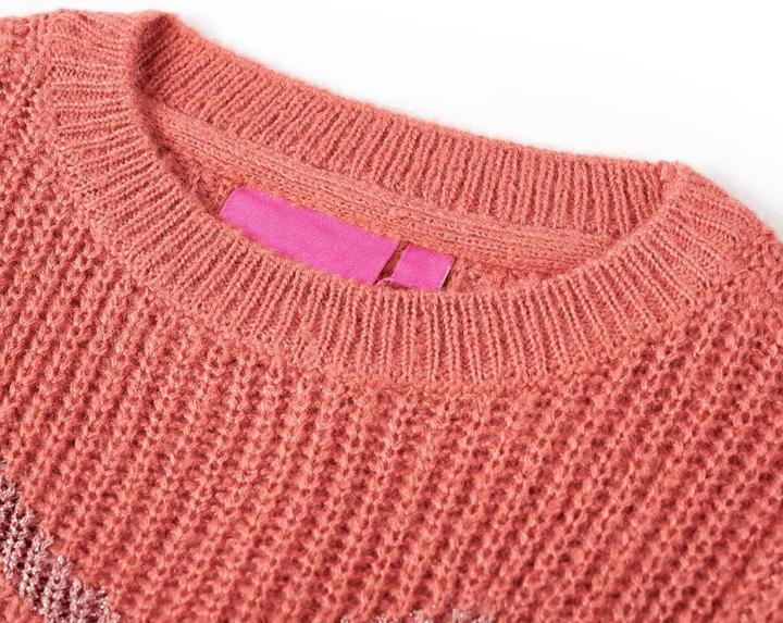 Produktbild VidaXL Kinderpullover Gestrickt Mittelrosa 92,Material: 67 % Acryl (92)