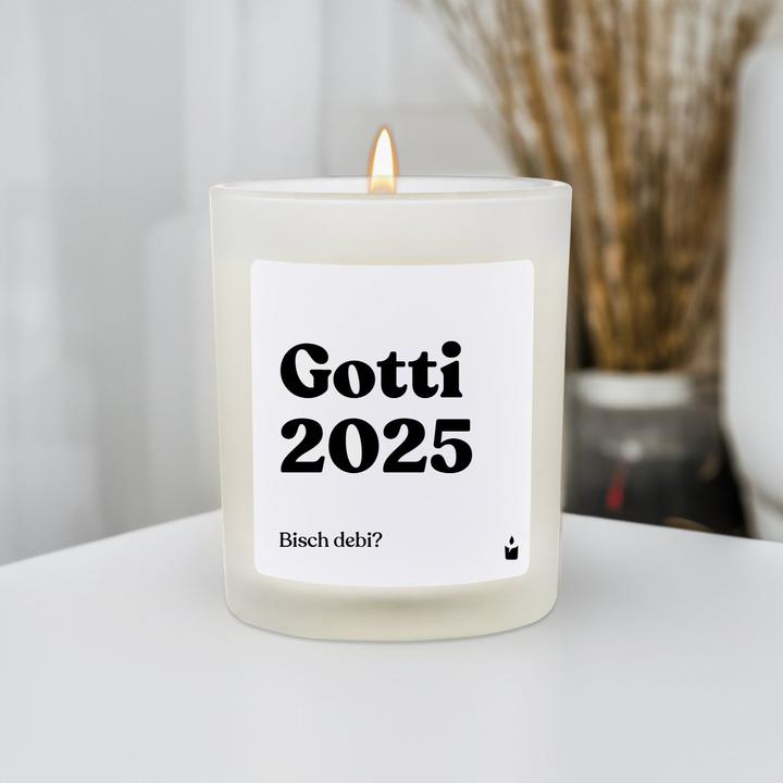 Actual product image Chatty Candles Duftkerze Woody Gotti 2025. Bisch debi?