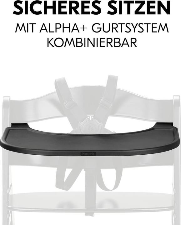 Actual product image Hauck Hochstühle Hochstuhl Alpha Plus Black - im Sparset inkl. (Highchair)