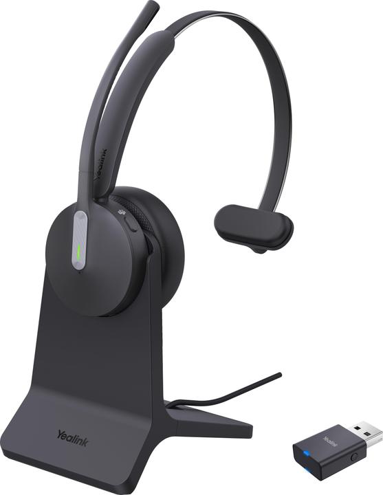 Image du produit Yealink WH64 Hybrid Mono Teams avec station de charge (Sans fil, USB-A)