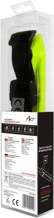 Actual product image Art Pas sportowy podświetlany z kieszenią zielony (APS-01G)
