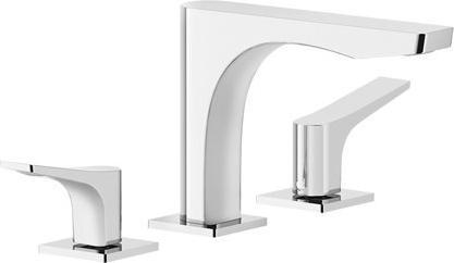 Produktbild Gessi Rilievo, Drei-Loch-Waschtisch-Armatur, ohne Ablaufgarnitur, Ausladung 154 mm, 59012