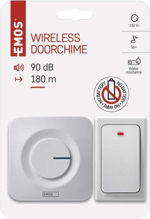Produktbild Emos Drahtlose Türklingel P5729 (Funk 433-Mhz)