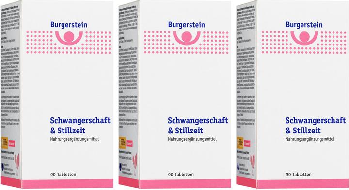 Image du produit Burgerstein Grossesse et allaitement (90 comprimés) (90 pièce(s), Cachets, 166 g)
