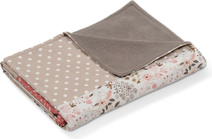 Produktbild Ullenboom Kuscheldecke Rosa Blüten 70 x 100 cm (70 x 100 cm)