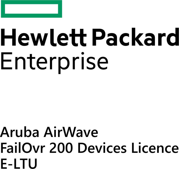 Image du produit HPE E Aruba AirWave FailOvr 200 Dev Lic E-LTU (200 Dispositifs)