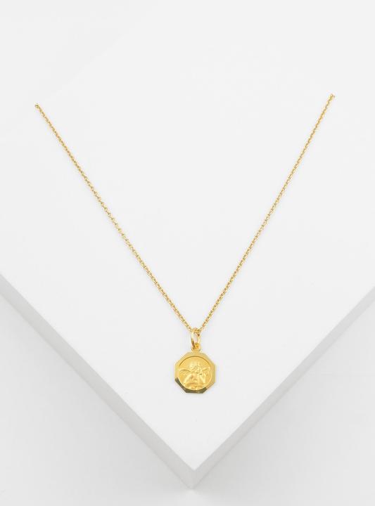 Produktbild Muau Pendant guardian angel yellow gold 750, 16x10mm (750/18K Gelbgold)