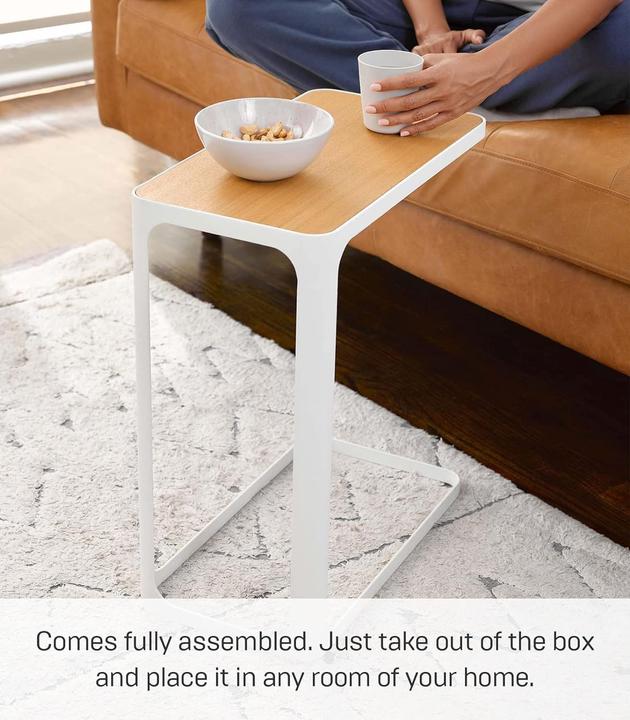 Produktbild Yamazaki Frame Beistelltisch, Eschenholz, Weiss (24 x 45 x 52 cm)