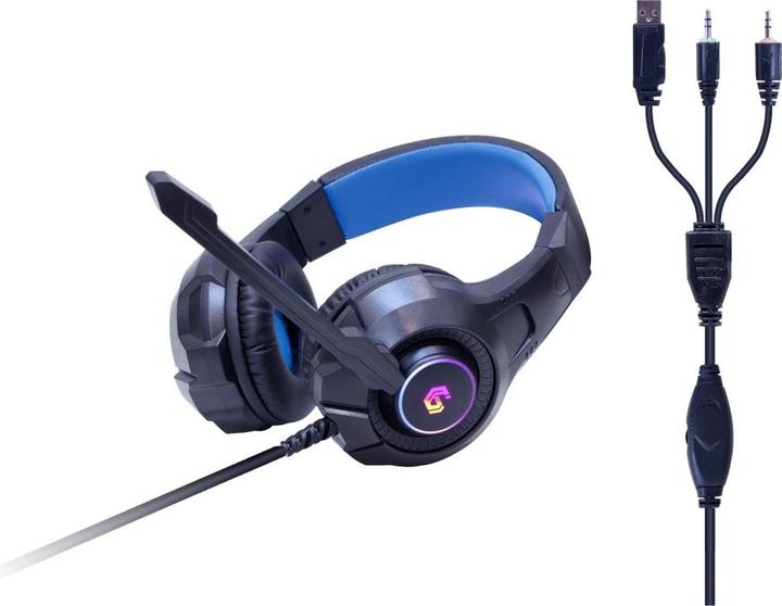 Image du produit Gembird Gaming SetinchGhostinch avec tapis de souris rétroéclairé 4in1 GGS-UMGL4-02 (US, Filaire)