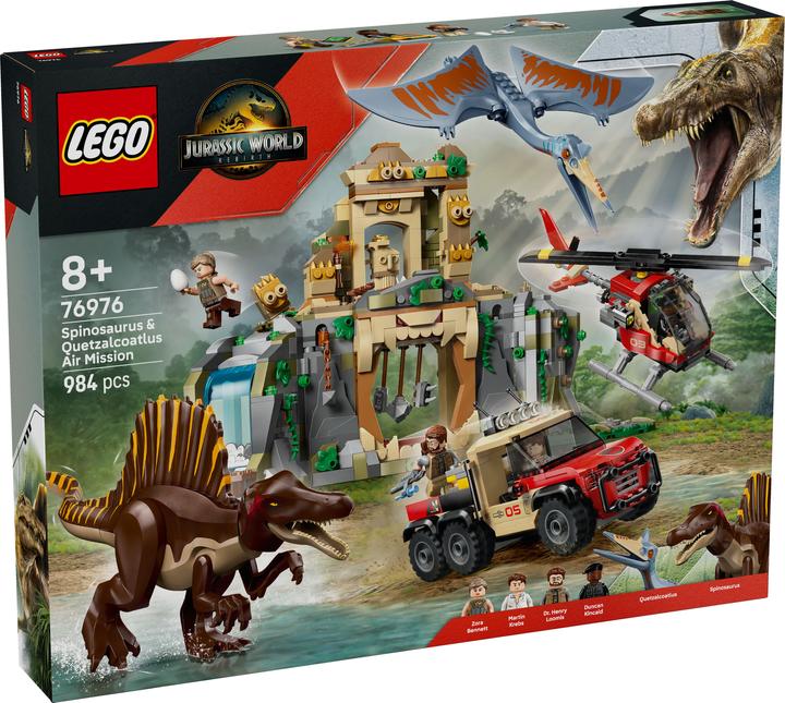 Actual product image LEGO Spinosaurier & Quetzalcoatlus: Hubschrauber-Einsatz (76976, LEGO DC)