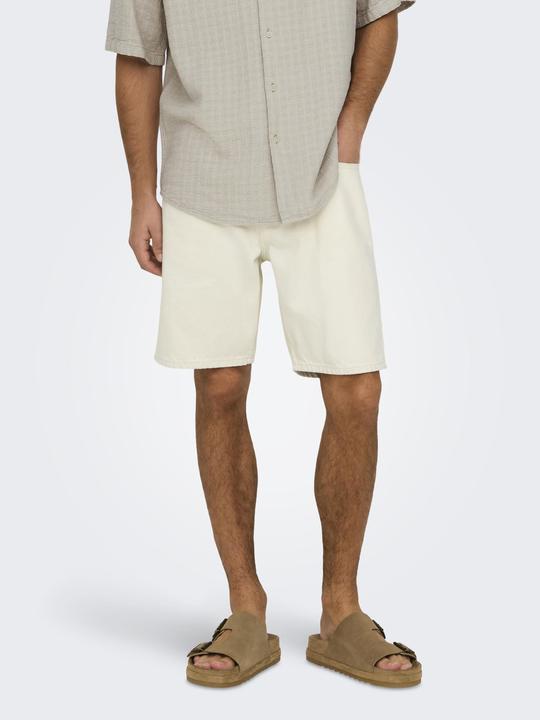 Actual product image Only & Sons Onsedge Ecru 2044 Pim Dnm Shorts Noos (S)