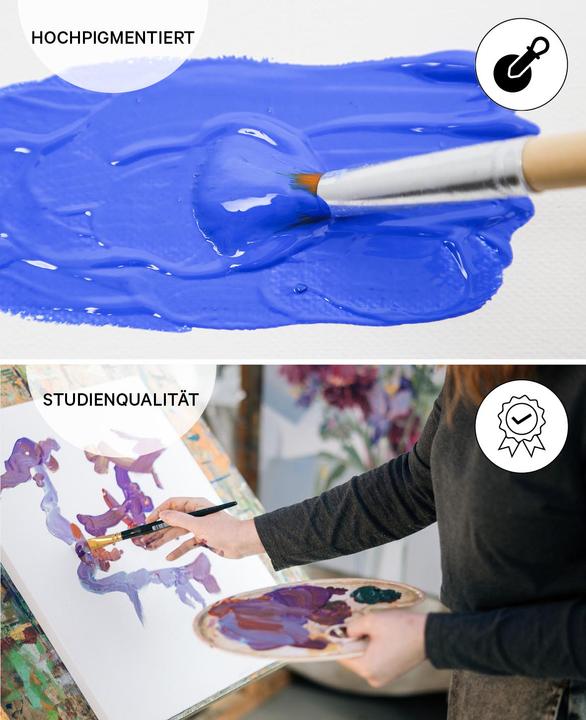 Image du produit I Am Creative Basic Acryl, peinture acrylique à base d'eau, 500 ml (Noir, 500 ml)