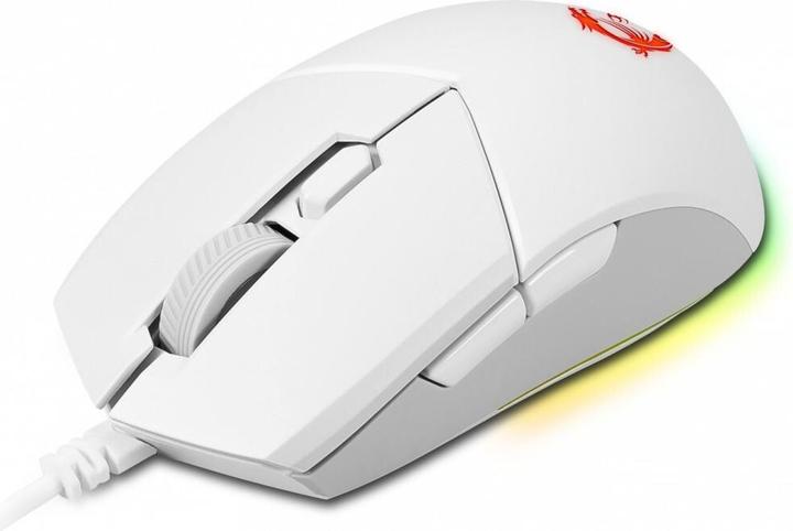 Actual product image MSI Clutch GM11 WHITE Gaming,USB (Cable)