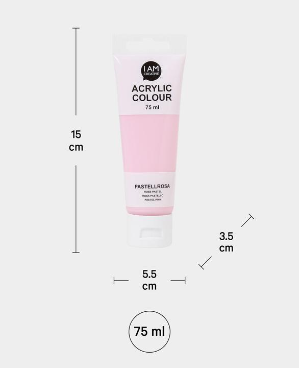 Produktbild I Am Creative Basic Acryl (Pastellrosa, 75 ml)