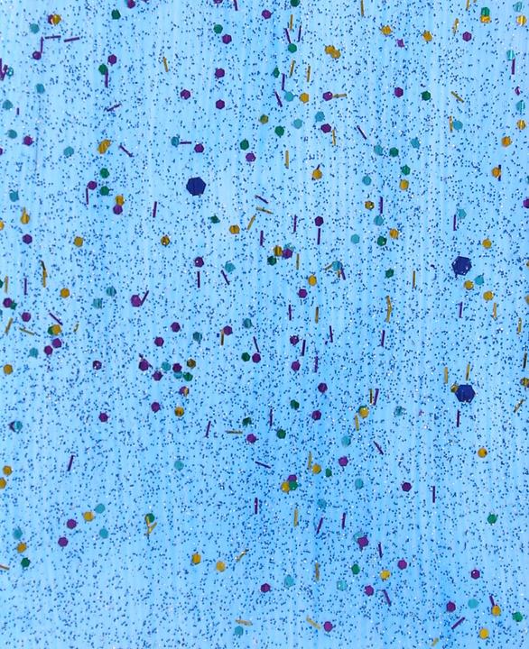 Produktbild I Am Creative Basic Acryl, Acrylfarbe auf Wasserbasis, 75 ml (Glitter, Blau, 75 ml)