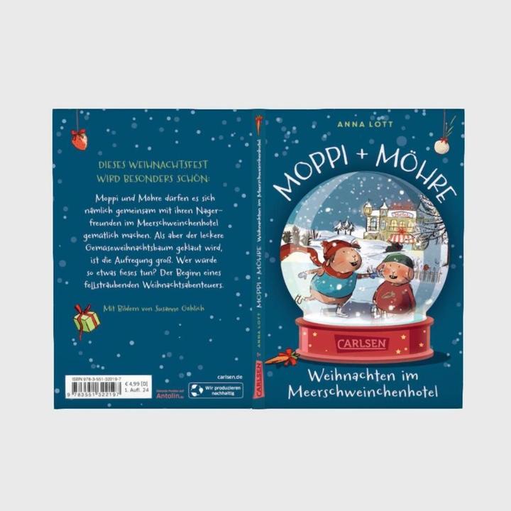 Actual product image Moppi und Möhre - Weihnachten im Meerschweinchenhotel (German, Anna Lott, 2024)