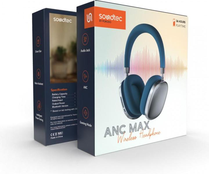 Immagine prodotto Porodo Soundtec AirpodMax (50 h, Senza fili)