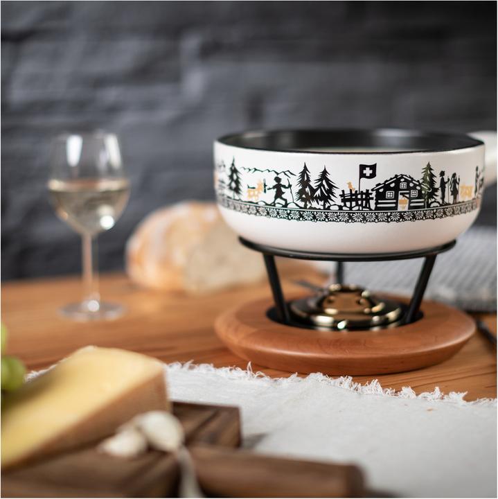 Produktbild Kuhn Rikon Käsefondueset Induktion Alpweide Gold 23cm (Käsefondue)