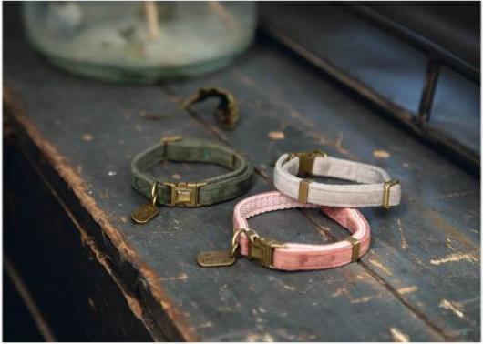 Actual product image Designed by Lotte Cat collar Velura (30, Cat, Walks)