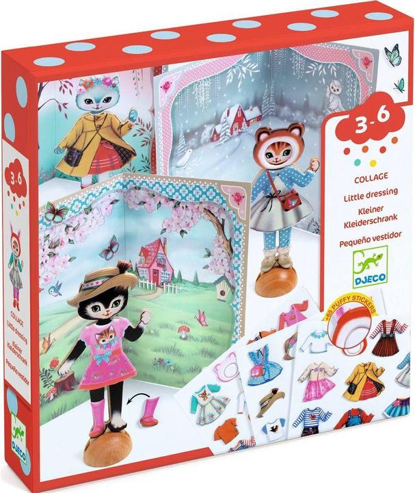 Produktbild Djeco Klebeset Kleiner Kleiderschrank