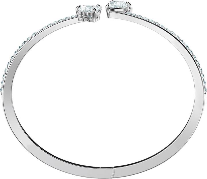 Actual product image Swarovski Attract Soul Heart Bangle (6 cm, Swarovski Metal)