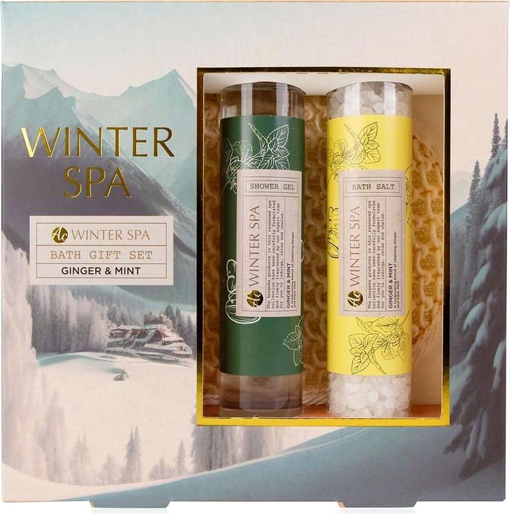 Produktbild Accentra Geschenkset WINTER SPA in Geschenkbox mit Massagepad aus Sisal (Haarpflege set)