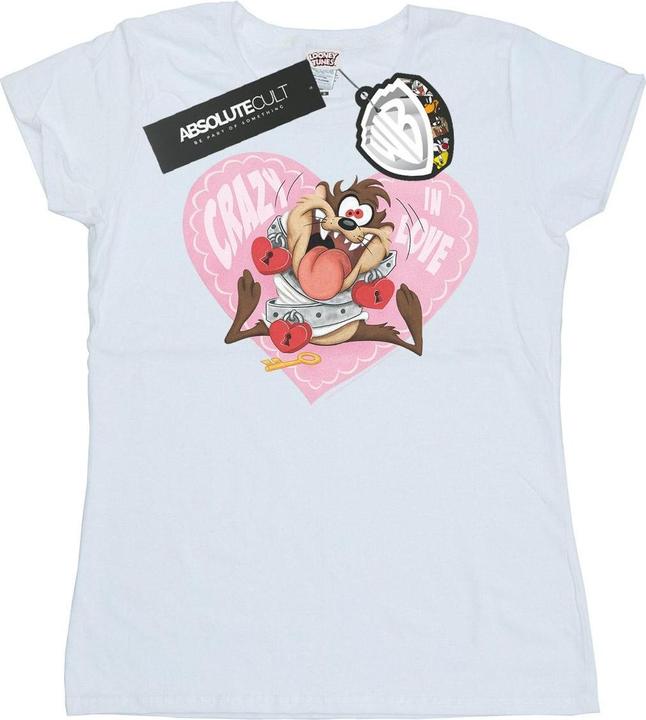 Looney Tunes Taz Valentine's Day Crazy In Love TShirt