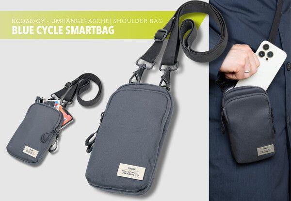 Actual product image Troika Smartphone Umhängetasche BLUE CYCLE SMARTBAG