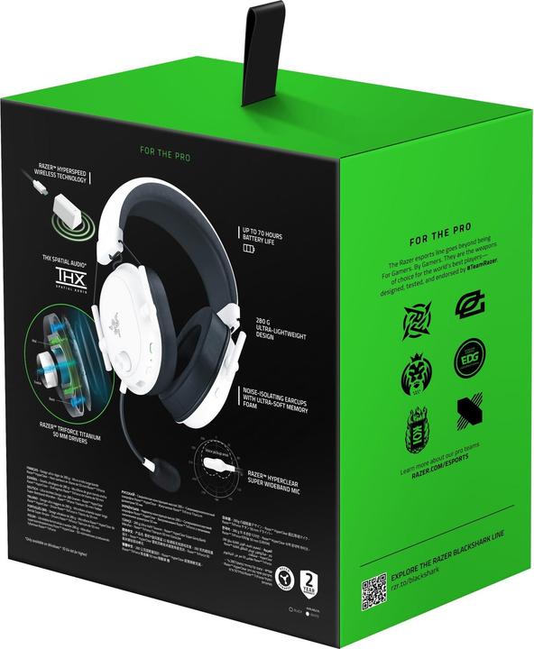 Immagine prodotto Razer BlackShark V2 HyperSpeed (Senza fili, Cablato)