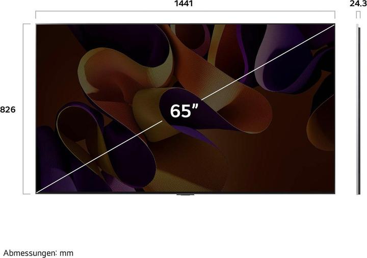 Produktbild LG OLED65G48LW 4K OLED evo TV (2024) Gallery Design 164 cm (65) (65", G4, OLED, 4K, 2024)